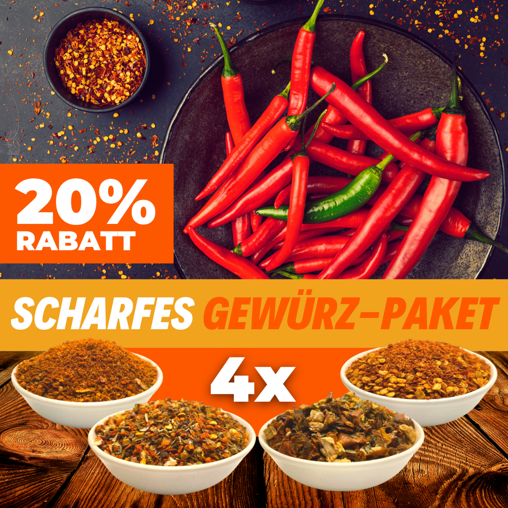 SCHARFES GEWÜRZ-PAKET (4 Gewürz-Mixe)
